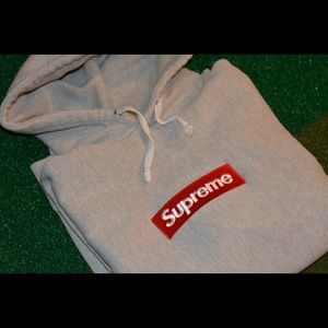 Supreme FW16 Red On Grey Box Logo